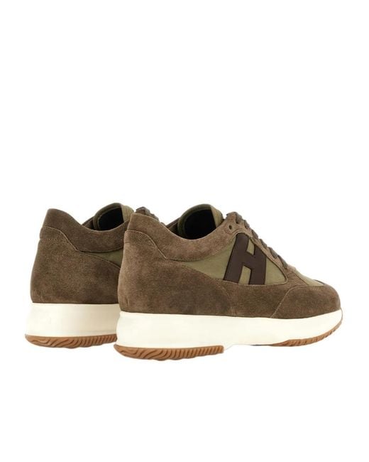 Hogan Brown Sneakers Interactive for men