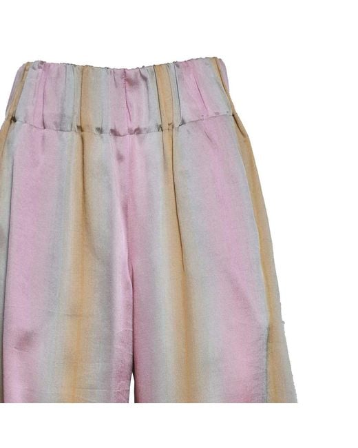 Aspesi Brown Elastic Waist Casual Pants