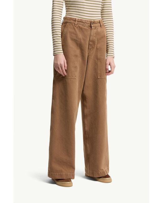 Moncler Brown Logo Detailed Straight-Leg Trousers