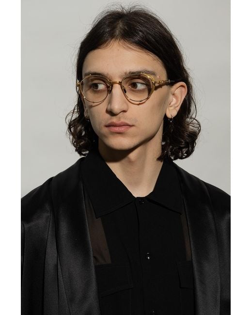 Balmain Natural Eyewear Round Frame Glasses