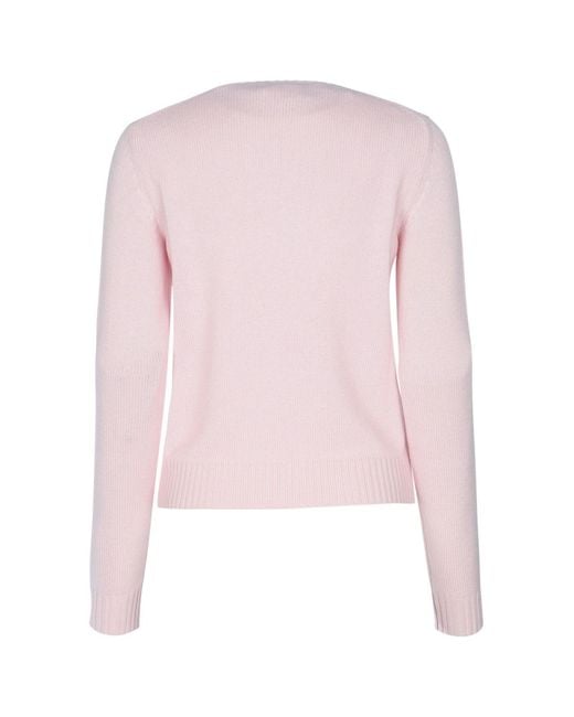 Dior Pink Long-Sleeved Knitwear