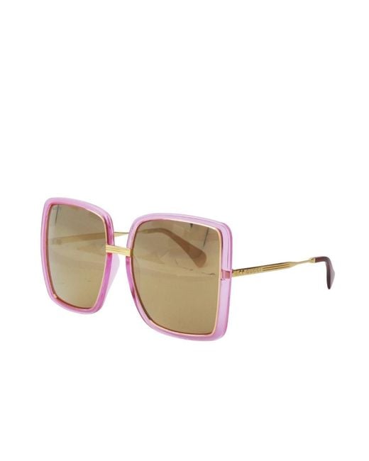Gucci Multicolor Oversized-Frame Two-Tone Sunglasses