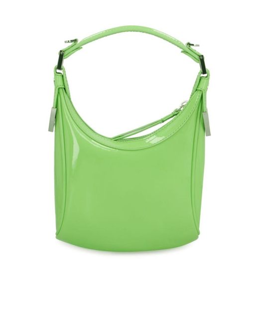 By Far Green Cosmo Top Handle Tote Bag