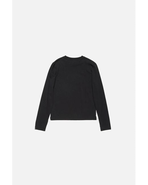 Acne Black Long-Sleeve Top for men
