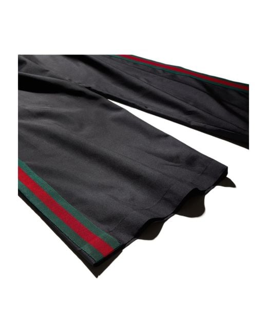 Gucci Black Leisure Pants With Web for men