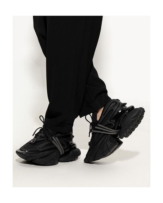 Balmain Black Unicorn Low-Top Sneakers for men