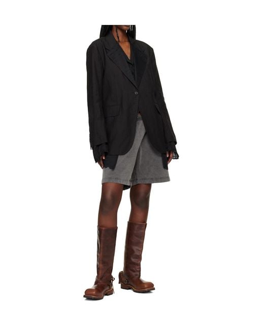 Our Legacy Brown Square-Toe Leather Boots