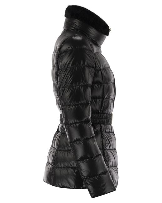 Herno Black Hooded Down Jacket