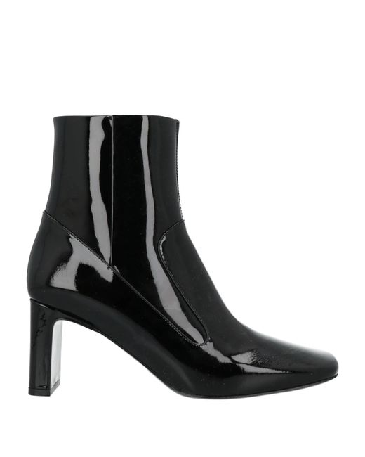DIESEL Black Simple Leather Ankle Boots