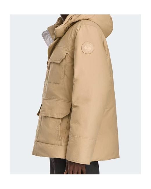 Canada Goose Natural Hooded Pocketed Padded Jacket for men