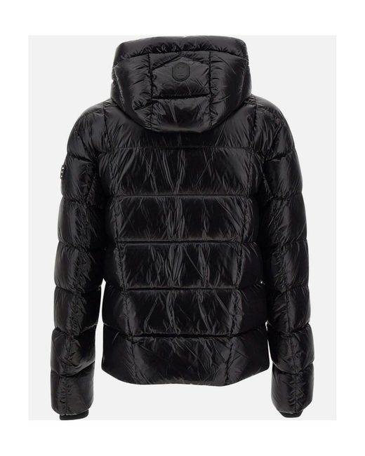 Mackage Black Zippered Hooded Down Jacket for men