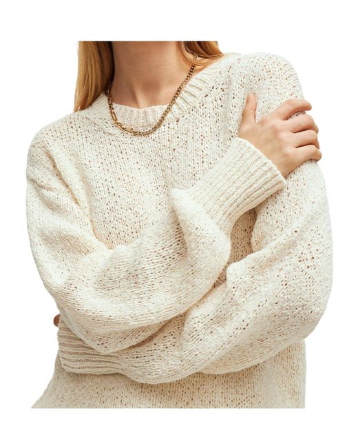 Boss White Crew Neck Knit Sweater