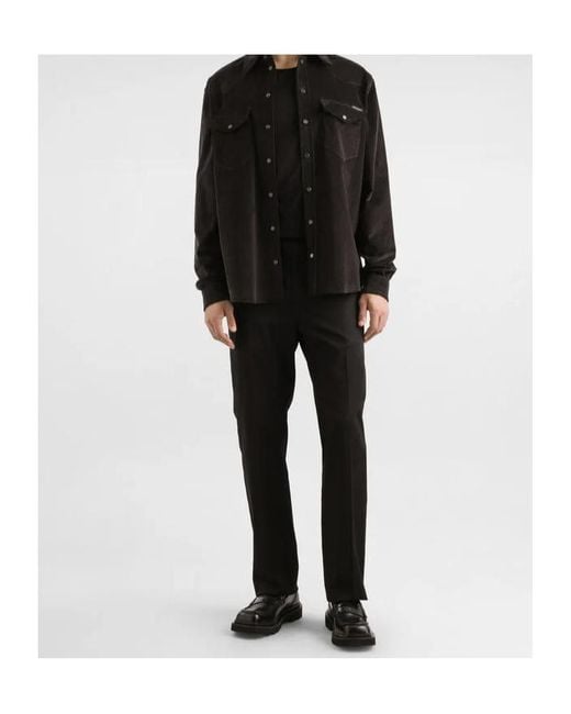 Dolce & Gabbana Black Long-Sleeve Cotton T-Shirt for men