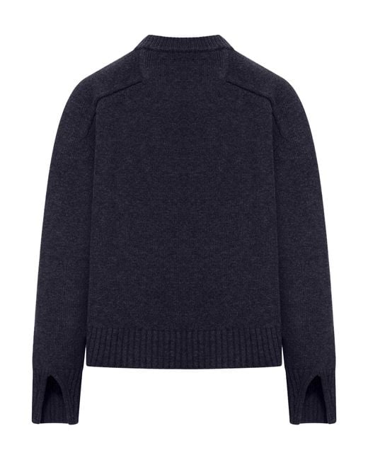 Soeur Blue Wool Crew-Neck Sweater