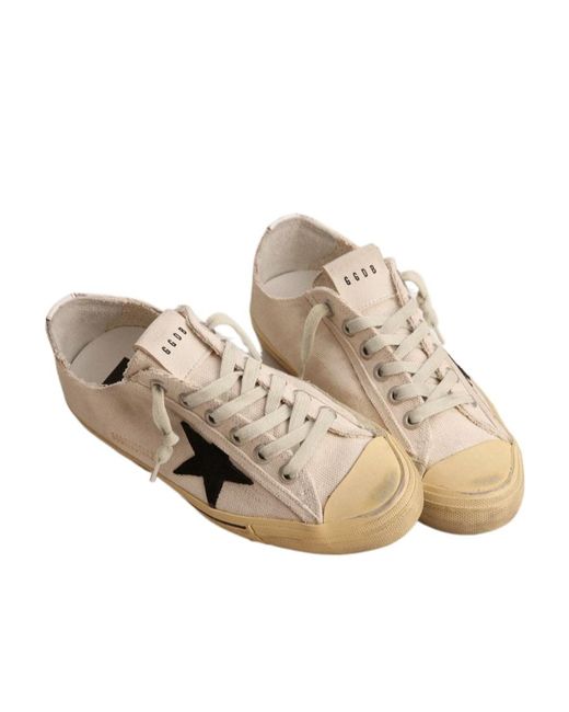 Golden Goose Deluxe Brand Natural V-Star 2 Low-Top Sneakers