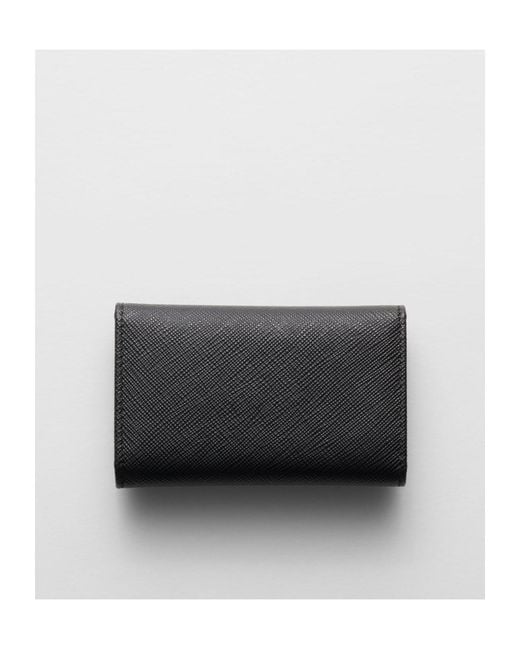Prada Black Saffiano Leather Key Case