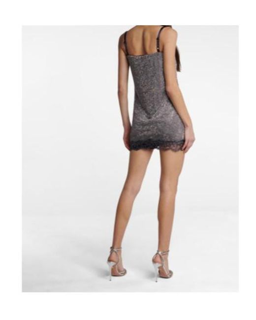 Christopher Kane Gray Embellished Minidress