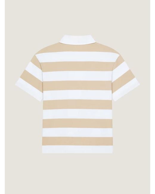 Givenchy White Striped Polo for men