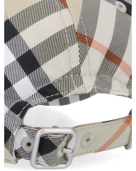 Burberry Multicolor Check Printed Baseball Cap