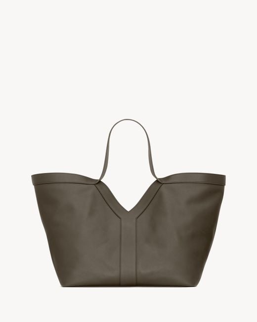 Saint Laurent Gray Y Tote Bag