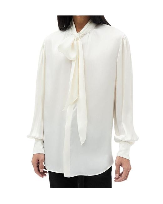 Ann Demeulemeester Black Runo Bow-Tie Shirt for men