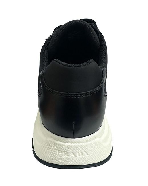 Prada Black Round-Toe Sneakers for men