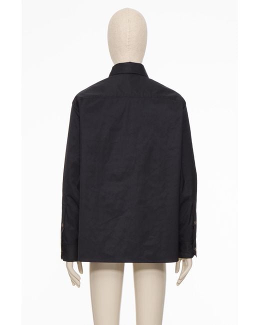 Valentino Blue Vlogo Signature Button-Up Shirt Jacket for men