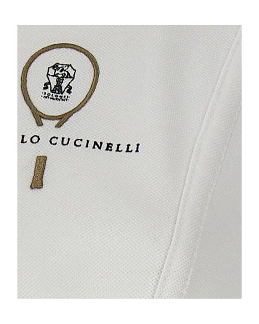 Brunello Cucinelli White Logo Embroidered Sleeveless Dress