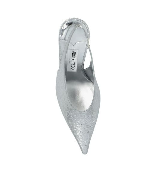Jimmy Choo White Flat Shoes