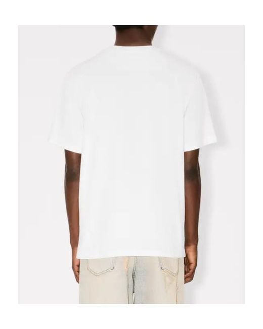 KENZO White Wild Tiger Crewneck T-Shirt for men