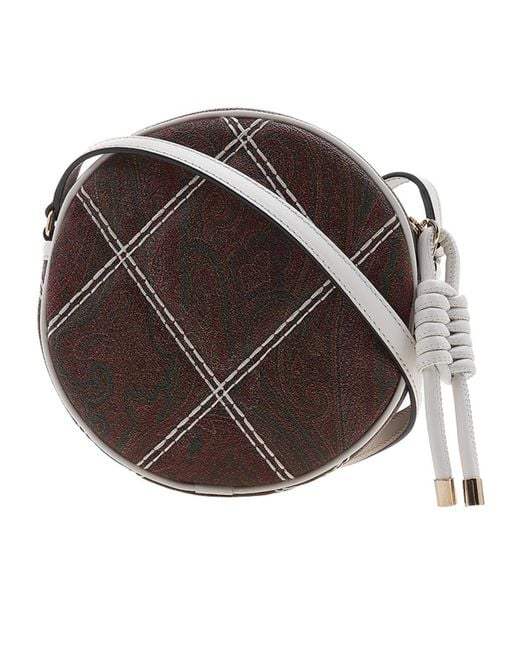 Etro Brown Logo Cross-Body Bag