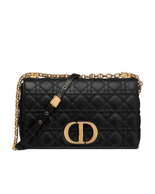 Dior Black Large Caro Bag