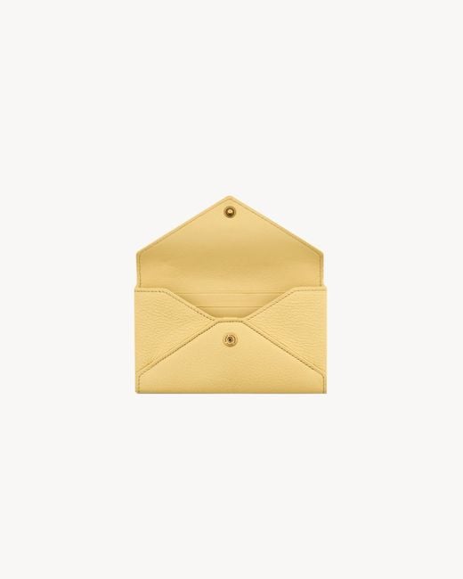 Saint Laurent Natural Envelope Wallet