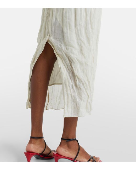 Rohe White Cotton-Blend Midi Dress