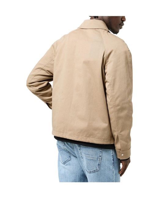 Fendi Natural Collared Zip-Up Jacket for men
