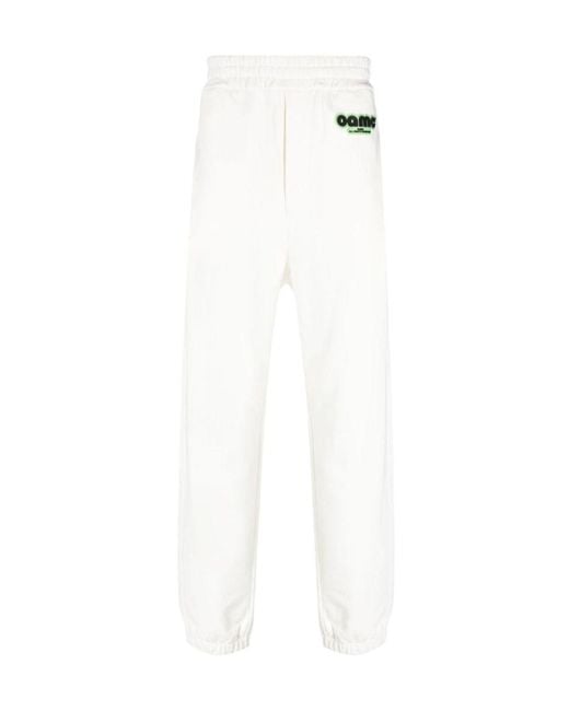 OAMC White Logo-Patch Jersey Track Pant for men
