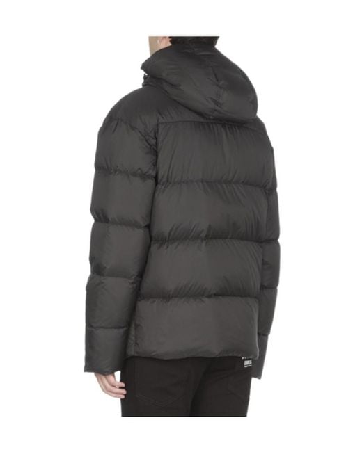DSquared² Black Long Sleeved Hooded Padded Jacket for men