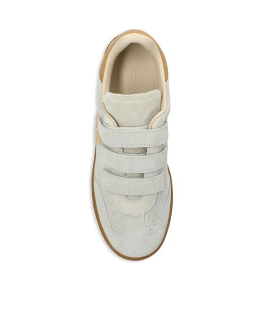 Isabel Marant White Beth Leather Sneakers