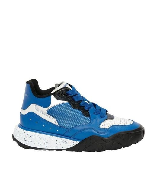 McQueen Blue Court Low-Top Sneakers for men