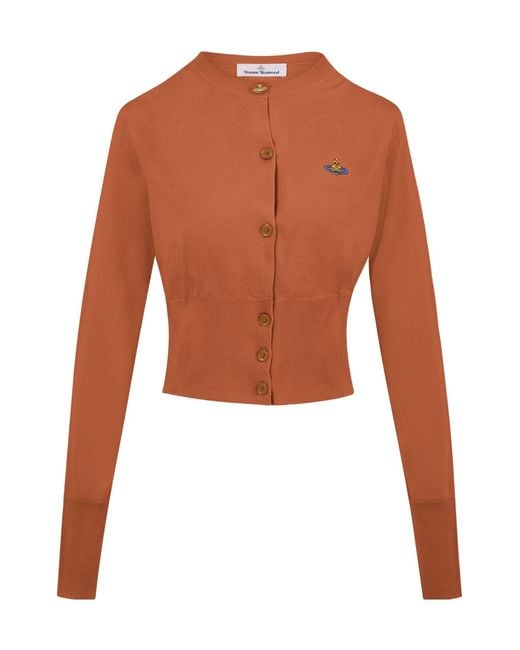Vivienne Westwood Brown Bea Cropped Cardigan