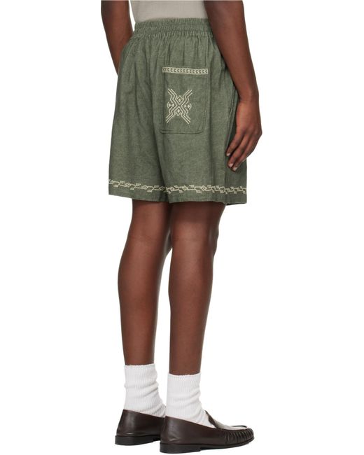 Isabel Marant Green Zilan Shorts for men