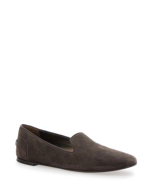 Brunello Cucinelli Brown Slip-On Loafers