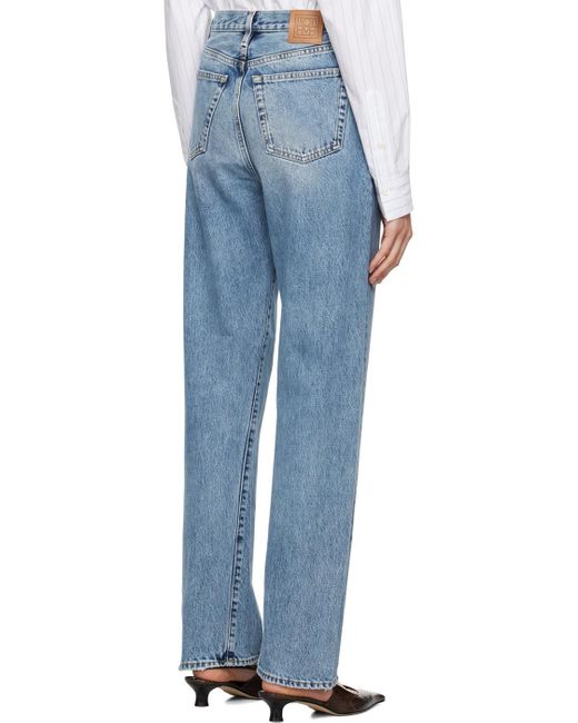 Totême Blue Totême High-Waisted Straight-Leg Jeans