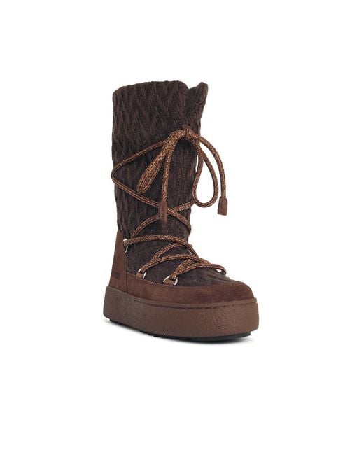 Moon Boot Brown Lace-Up Boots