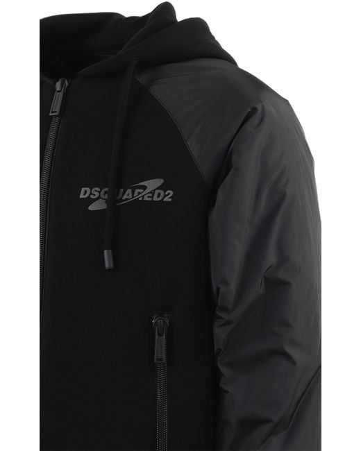 DSquared² Black Long-Sleeved Casual Jacket for men