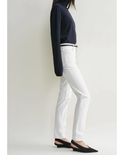 Totême  White Low Tapered Jeans