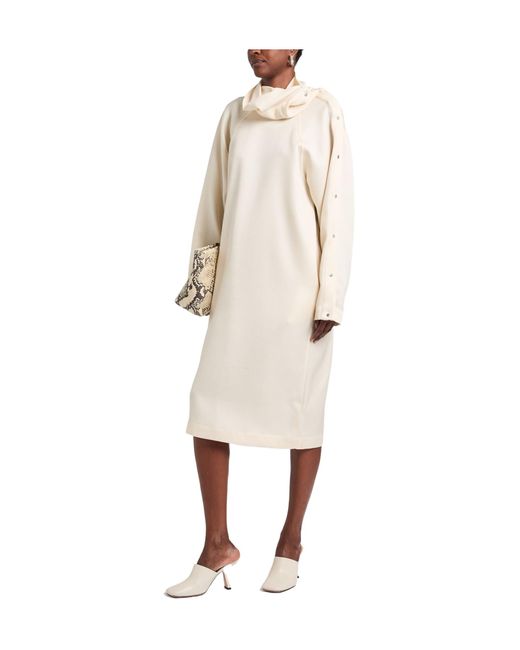 Burberry Natural Midi Dresses
