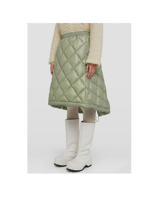 Jil Sander Green Down Skirt