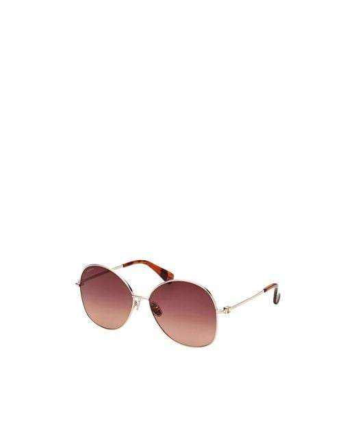 Max Mara Pink Round Frame Sunglasses