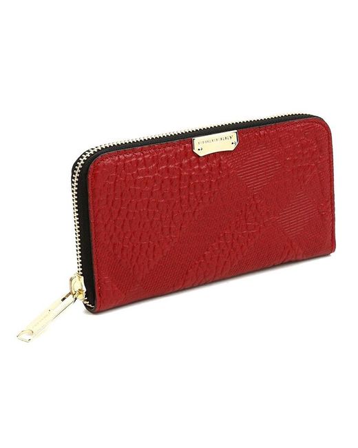 Burberry Checkered Embossed Purse